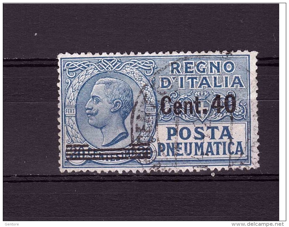 ITALY 1924-25 Overprinted 40 Cent  Sassone N° 7 Very Fine Used - Poste Pneumatique