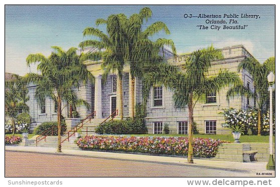 Florida Orlando Albertson Public Library 1948 - Orlando