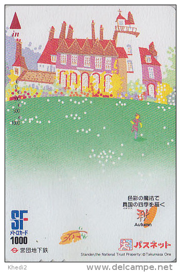 Carte Japon - Série De TAKUMASA ONO - Quatre Saisons - Saison AUTOMNE - AUTUMN Season Japan Prepaid Card - 06 - Estaciones