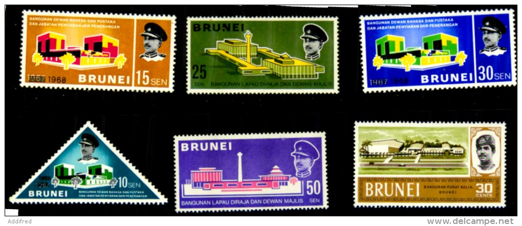 Brunei 6 Timbres Neufs ** Et * - Brunei (1984-...)