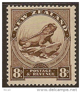 NZ 1935 8d Tuatara SG 586 HM #MQ123 - Ungebraucht