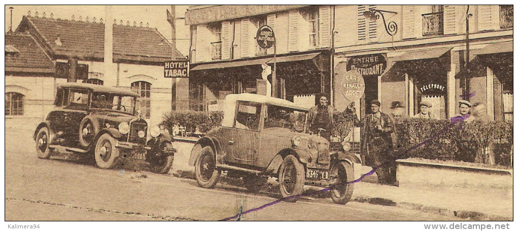 VAL  D' OISE  /  VILLIERS-le-BEL  /  CAFE-TABAC  DE  L' ESPERANCE , MAISON  AUGU  ( Automobiles Années 20 ) - Villiers Le Bel