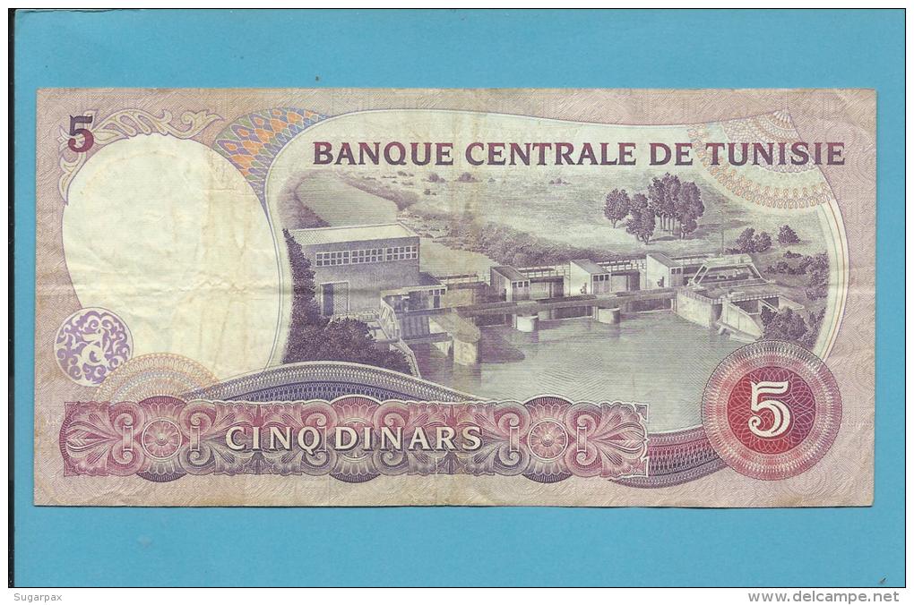 TUNISIA - 5 DINARS - 1983 - P 79 - Habib Bourguiba - 2 Scans - Tunesien