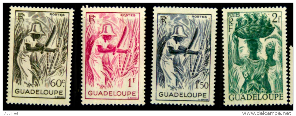 Guadeloupe Scott N°192.193.194.195..neufs** - Ungebraucht