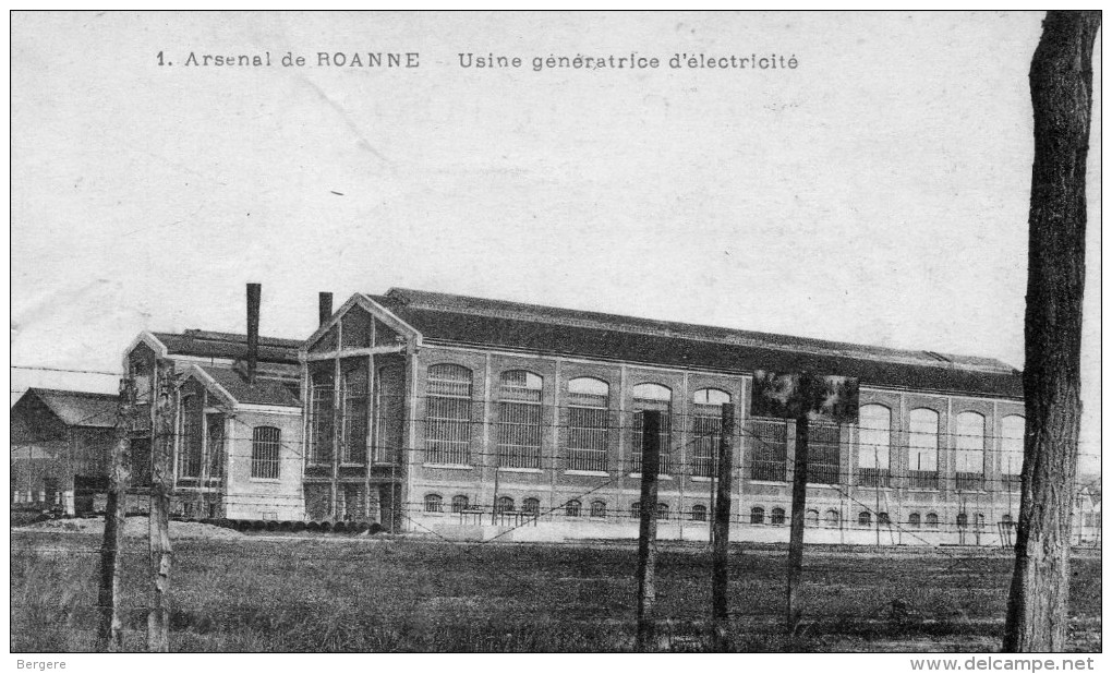 CPA ROANNE. Arsenal, Usine Génératrice D'électricité. 1919 - Roanne