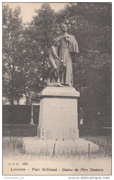 Leuven, Parc St Donat, Statue De Père Damien (pk17792) - Leuven