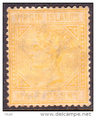 British Virgin Islands 1883 SG #26 ½d MNG Perf.14 Wmk Crown CA Yellow-buff CV £85 - British Virgin Islands