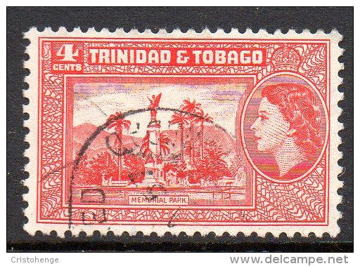 Trinidad & Tobago 1953-59 Definitives - 4c Memorial Park Used - Trinidad & Tobago (...-1961)
