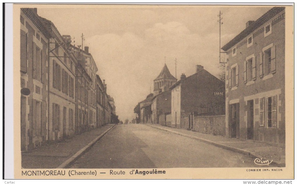 D16 - MONTMOREAU - ROUTE D'ANGOULEME - Autres & Non Classés