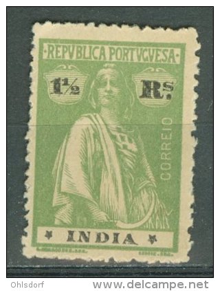 PORTUGAL - COLONIAS - INDIA 1913-21: YT 307 / Af. 255, (*) Nsg - FREE SHIPPING ABOVE 10 EURO - Portuguese India