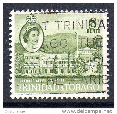 Trinidad & Tobago 1960-67 Definitives - 8c Governor Generals House Used - Trinidad & Tobago (...-1961)