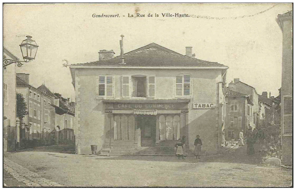 Gondrecourt - La Rue De La Ville-Haute (Café Du Commerce, Tabac) - Gondrecourt Le Chateau
