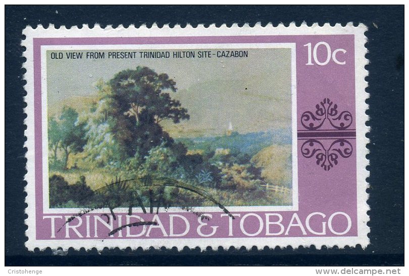 Trinidad & Tobago 1976-78 Paintings, Hotels & Orchids - 10c Value Used - Trinidad & Tobago (...-1961)
