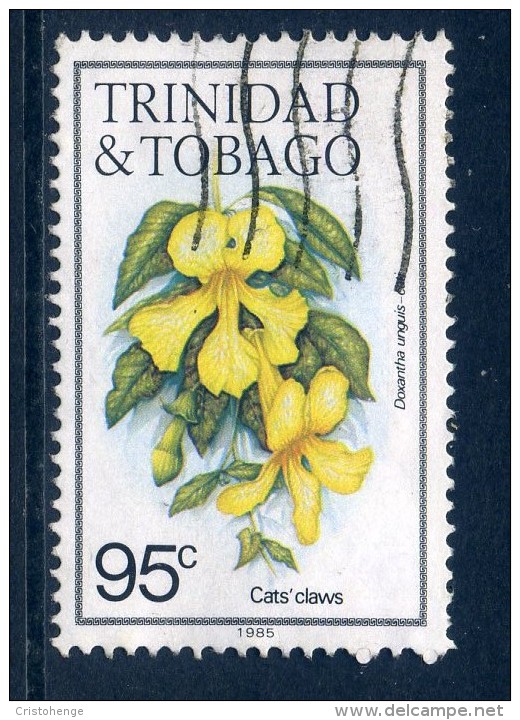 Trinidad & Tobago 1983-89 Flowers - 95c Value (1985 Imprint Date) Used - Trinidad & Tobago (...-1961)