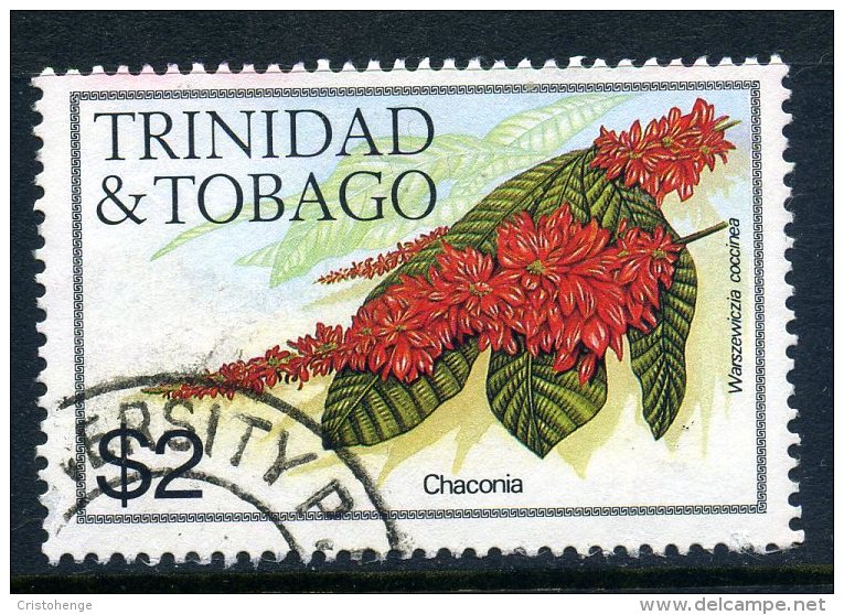 Trinidad & Tobago 1983-89 Flowers - $2 Value (No Imprint Date) Used - Trinidad & Tobago (...-1961)