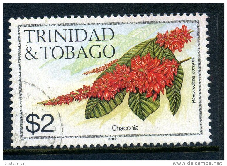 Trinidad & Tobago 1983-89 Flowers - $2 Value (1989 Imprint Date) Used - Trinidad & Tobago (...-1961)