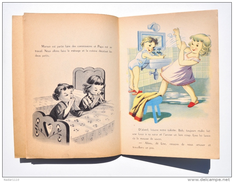 Enfantina / BOB Et LINE - Collection CROIX D'HONNEUR, Editions ENFANTS DE FRANCE - Livres D'images