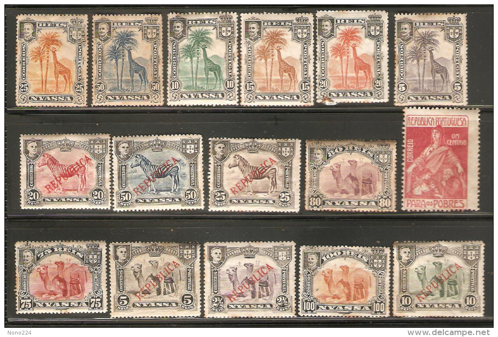 16 Timbres Colonies Portugaises ( Nyassa ) - Nyassa