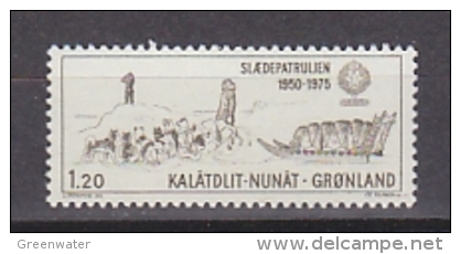 Greenland 1975 Sirius Sledge Patrol 1v ** Mnh (21591) - Neufs