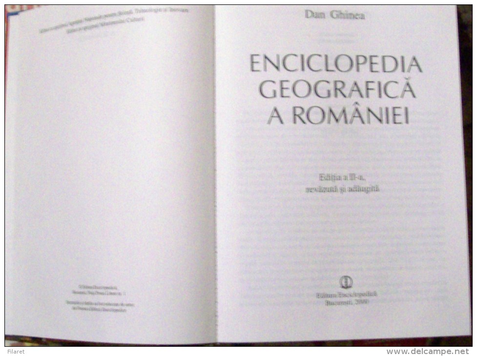 ROMANIA-ENCICLOPEDIA GEOGRAFICA A ROMANIEI - Encyclopédies