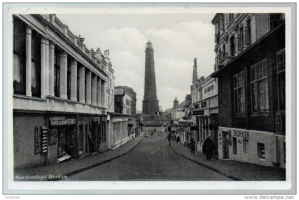 0346 Alte Foto Ansichtskarte Borkum - Leuchturm - Gel 1936 - Borkum