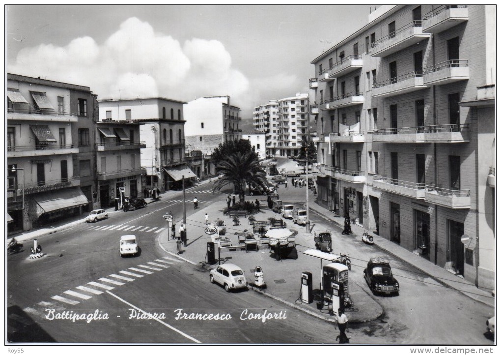 CAMPANIA-BATTIPAGLIA-BATTIPAGLIA VEDUTA PIAZZA FRANCESCO CONFORTI ANIMATISSIMA - Battipaglia