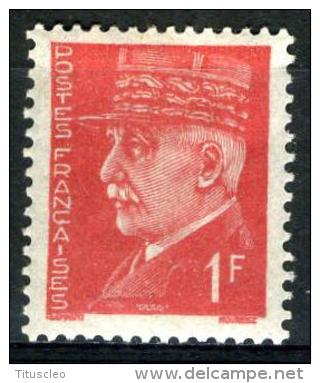 FRANCE 514* 1f  Rouge  Effigie Du Maréchal Pétain - 1941-42 Pétain