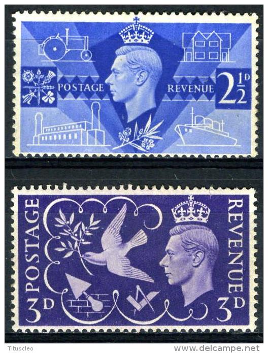 GRANDE BRETAGNE 235/236*  Anniversaire De La Victoire - Unused Stamps