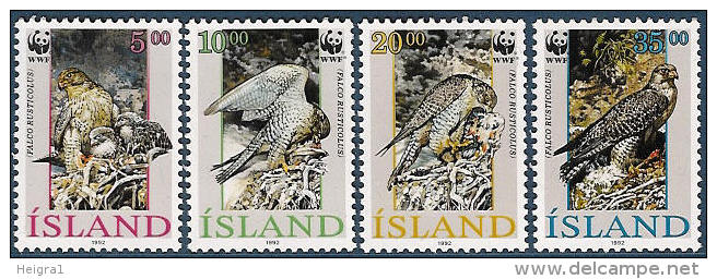 Iceland 1992 MNH/**/postfris/postfrisch Michelnr. 776-779 Birds - Unused Stamps