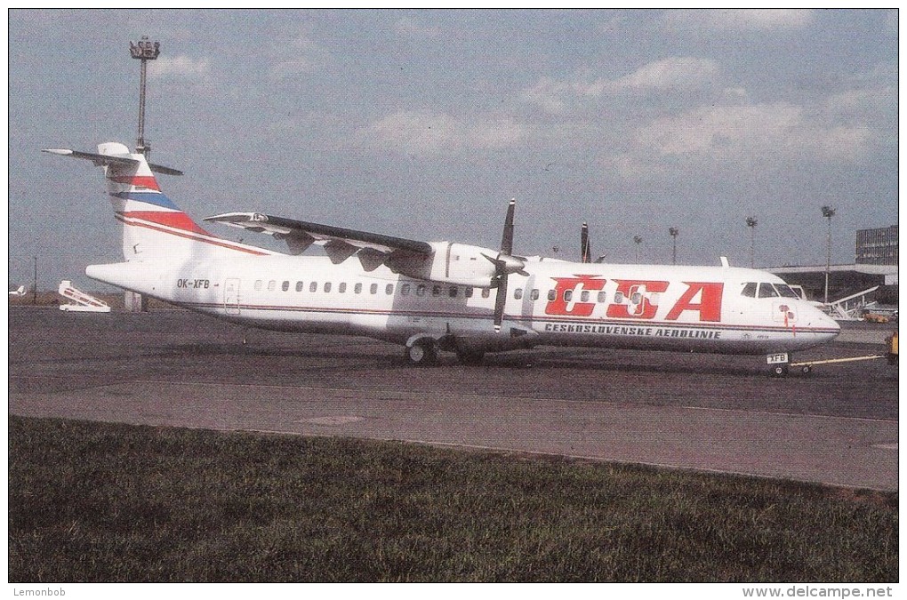 CSA, ATR-72, At Praha, Prague, Unused Postcard [16051] - 1946-....: Moderne