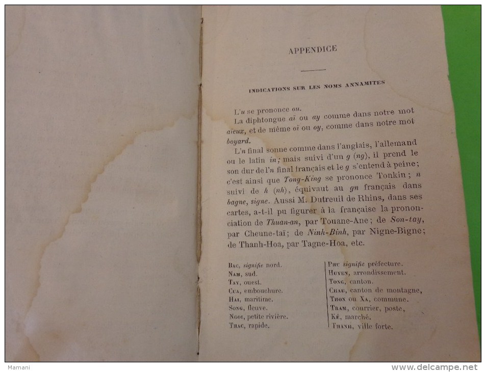 les francais au tonkin 1787-1883 par francis garnier etc...--