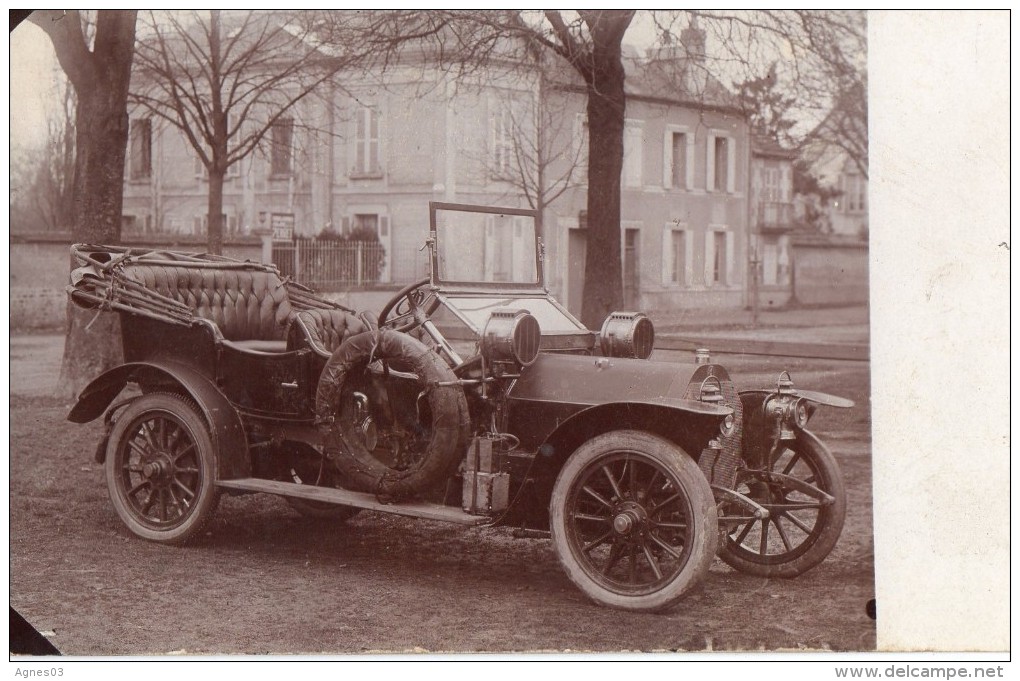 Carte Photo Automobile Devant Maison - Photographe SCHARDOWSKY - A Identifier