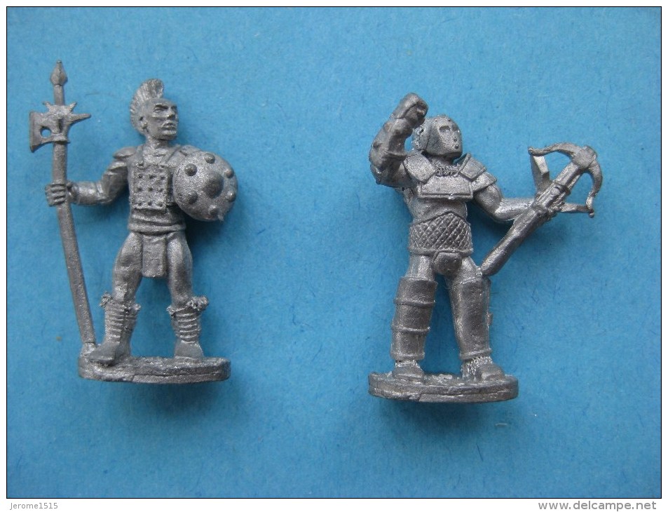 2 Figurines En Plomd 30 Mm : Indiens & - Other & Unclassified