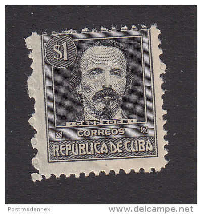 Cub, Scott #273, Mint Hinged, Antonio Maceo, Issued 1917 - Unused Stamps