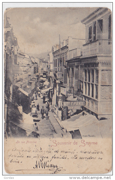 Turkey - Souvenir De Smyrne - La Rue Franque - Turquie