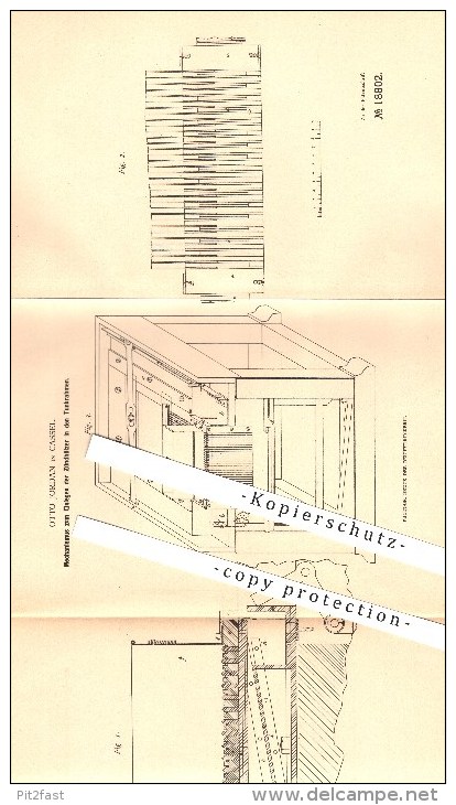 Original Patent - Otto Jordan In Kassel , 1881 , Mechanismus Für Zündhölzer , Sprengstoff , Zündholz !!! - Historische Dokumente