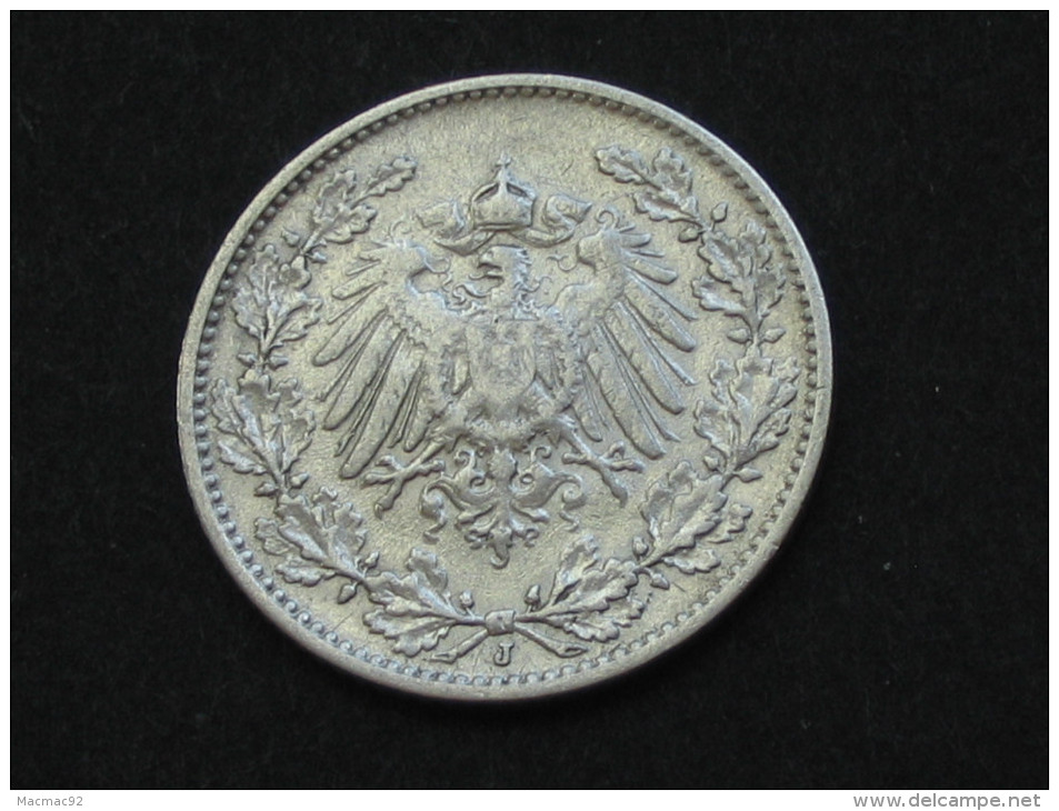 1/2 Mark 1907 J - Germany  - ALLEMAGNE - Deutsches Reich **** EN ACHAT IMMEDIAT ***** - 1/2 Mark