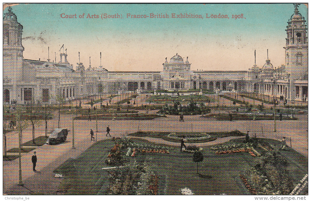 Old Postcard, Franco Britisch Exhibition London, Court Of Arts (pk17861) - Other & Unclassified