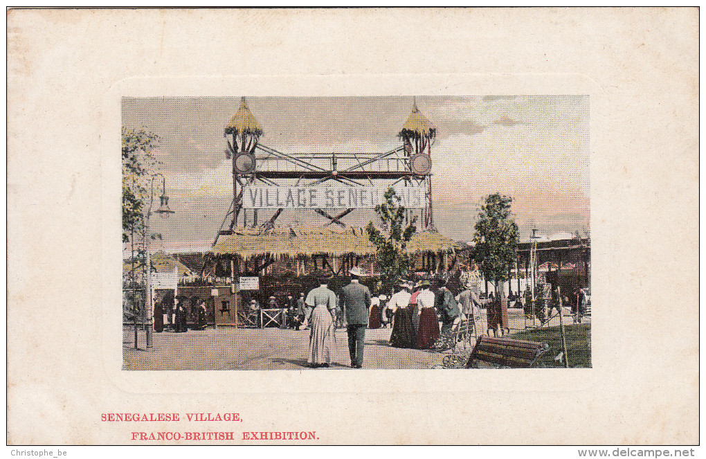 Old Postcard, Franco Britisch Exhibition London, Senegalese Village (pk17862) - Other & Unclassified