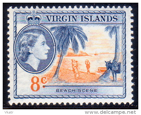 British Virgin Islands 1956 SG #155 8c MNH OG - British Virgin Islands