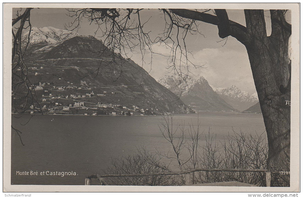 AK Monte Bre Et Castagnola Bei Lugano Pregassona Savoza Porza Campione Massagno Gandria Canobbio Luganer See Tessin - Gandria 