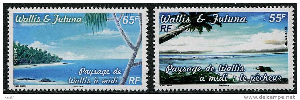 Wallis Et Futuna 2013 - Paysages De Wallis Et Futuna A Midi - 2v Neufs // Mnh - Neufs