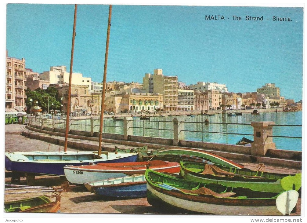 A3067 Malta - The Strand - Sliema - Barche Boats Bateaux / Non Viaggiata - Malta