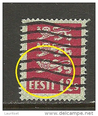 ESTLAND Estonia 1928 Michel 80 E: 7 ERROR Abart O - Estonia