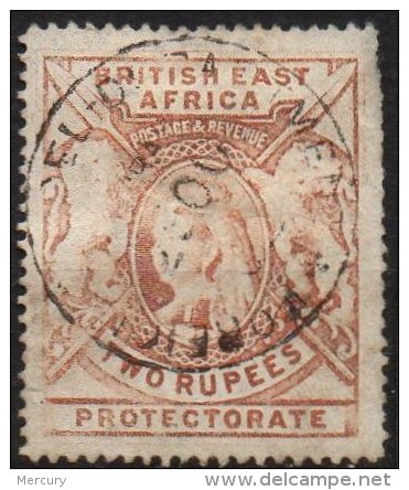 AFRIQUE ORIENTALE BRITANNIQUE - 2 R. De 1897 Oblitéré Fiscalement - Brits Oost-Afrika