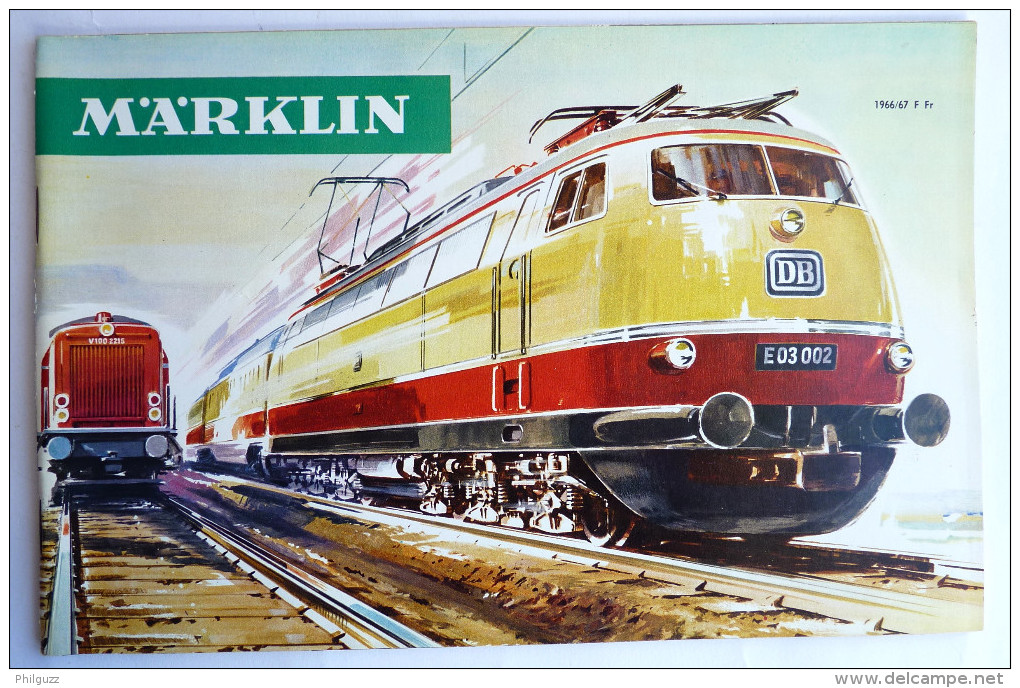 CATALOGUE TRAIN MARKLIN 1966 - 67 TRAINS LOCO - France