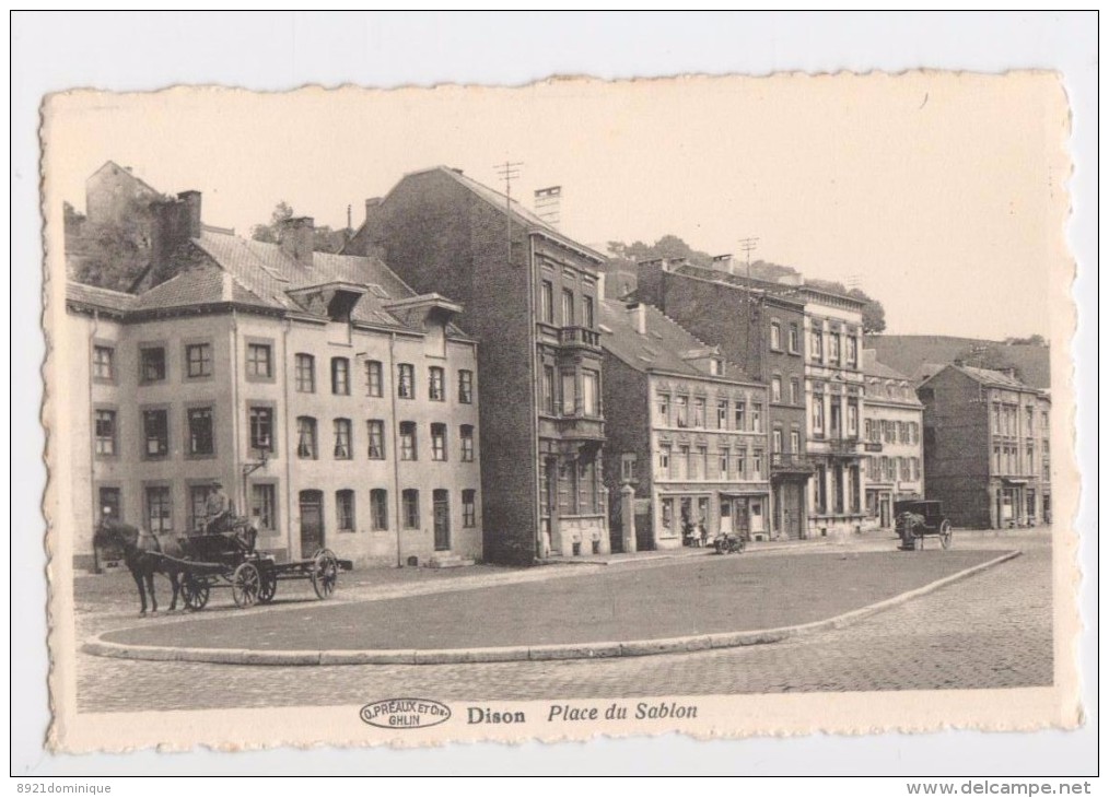 DISON - Place Du Sablon.- Ed. Préaux à Ghlin - Dison