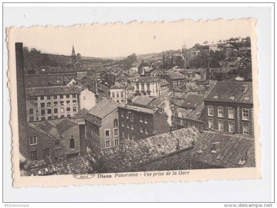 DISON - Panorama Vue Prise De La Gare - Ed. Préaux à Ghlin - Dison