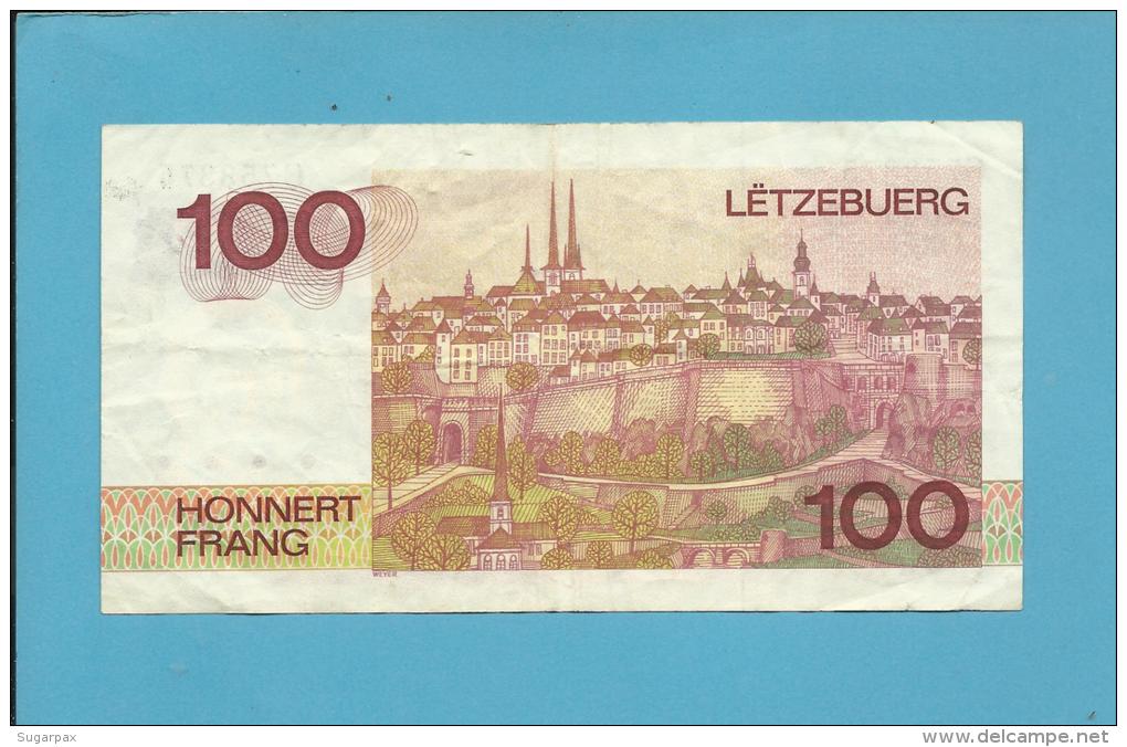 LUXEMBOURG - 100 Francs - 14.08.1980 - P 57 - Grand Duke Jean - 2 Scans - Lussemburgo