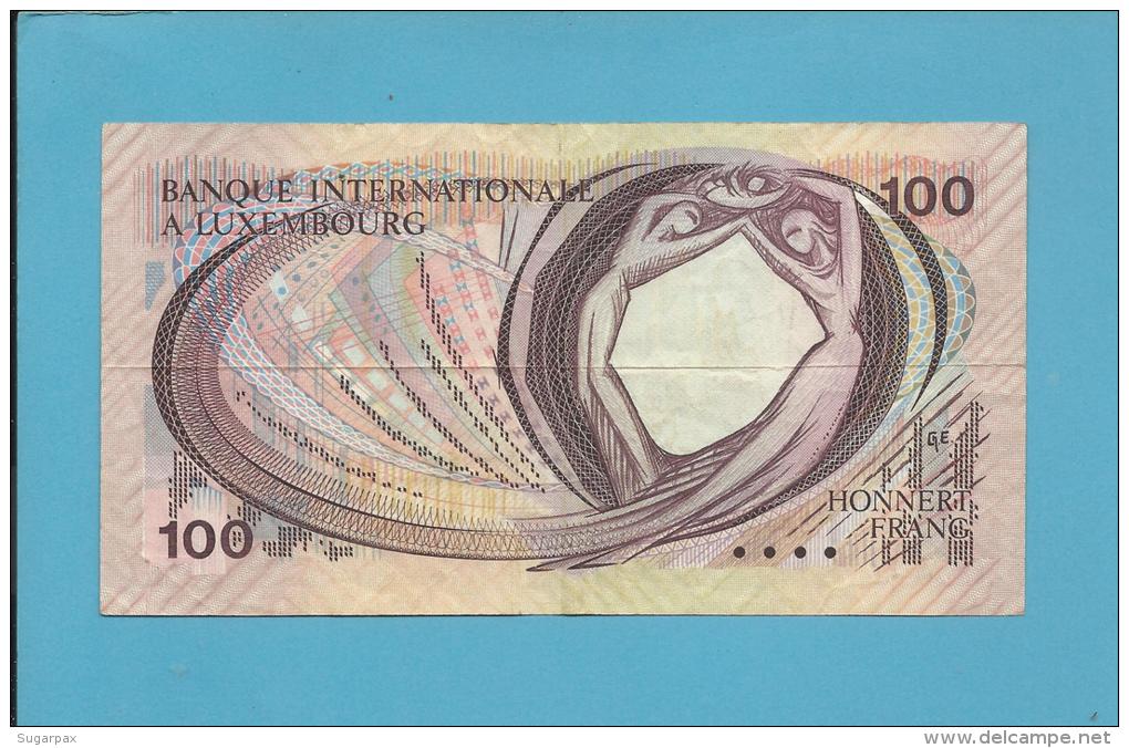 LUXEMBOURG - 100 Francs - 08.03.1981 - P 14A - Grand Duke Jean  And Prince Henry Of Netherlands- 2 Scans - Luxemburg
